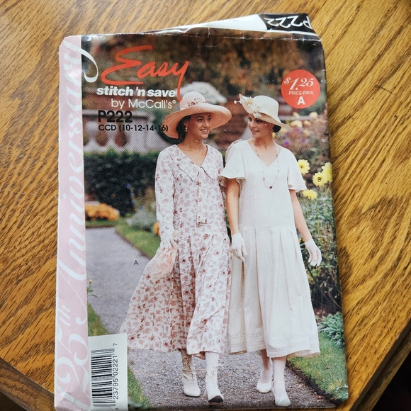McCall's Easy Stitch 'n Save Pattern P232 Sizes 10 To 16 Womens Dress 90s - Picture 1 of 5